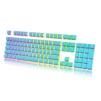 Pudding Keycaps Set | Doubleshot PBT Keycap Set | Full 108 OEM Profile Key Se...