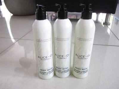 ALICE & CO 3 ALICE + Co BOTANICALS Hydrating BODY WASH Lavender & eucalyptus 12oz New