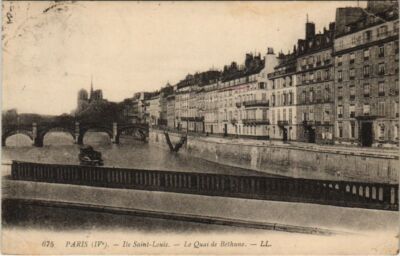 CPA PARIS 5e - Ile Saint-Louis - Le Quai de Béthune (55071)