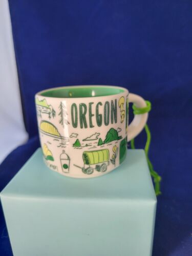 Starbucks OREGON BEEN THERE Ornament You Are Here 2018 Coffee Cup Mug Demitasse - Picture 1 of 14