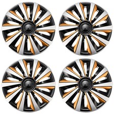 Us Car 16inchr16 Car Hubcaps Abs Rim Wheel Cover Center Caps Covers Gold