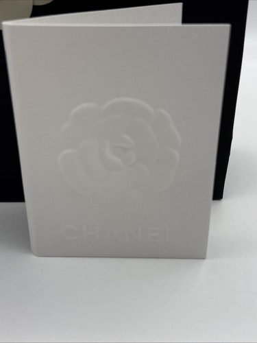 Genuine Chanel Black Paper Shopping Gift Bag Flower Tissue Receipt Holder READ - Picture 4 of 18