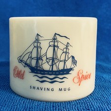 Old Spice Shaving Mug Glass Shulton Clifton N...
