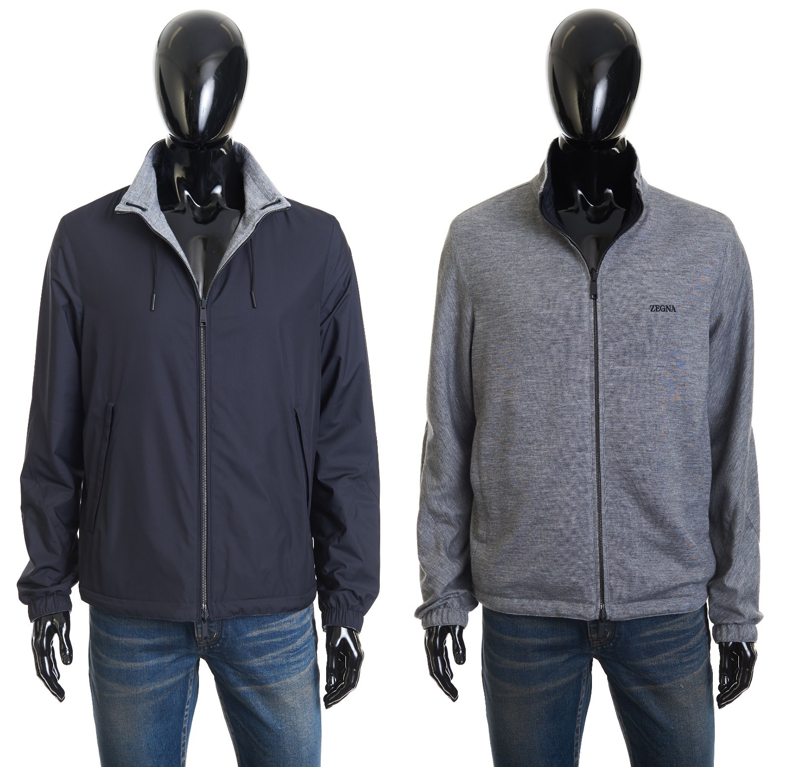 ZEGNA 3490$ Reversible Brezza Jacket - Cashmere Jersey & Microfiber