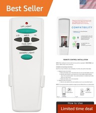 Replacement Remote Control for Hampton Bay Ceiling Fan Remote Control with Up...