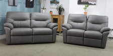 G Plan | Seattle | 2.5 + 2 Seater Sofas | Dallas Charcoal Leather | RRP £5328