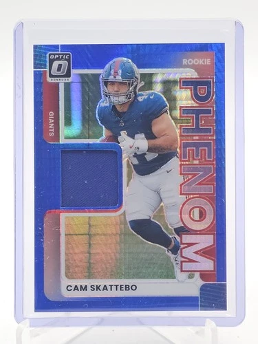 2025 Donruss Optic Cam Skattebo Blue Hyper (RAW)