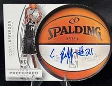 2014-15 Panini Preferred Roundball Die-Cut 89/99 Cory Jefferson #22 Auto