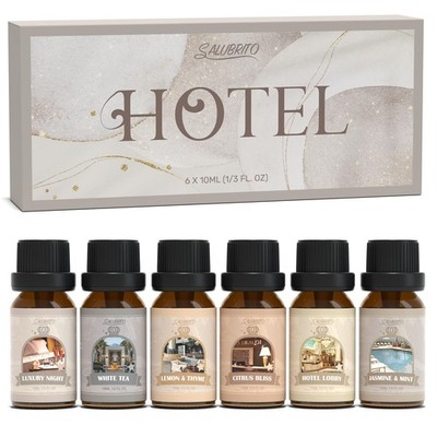 SALUBRITO Hotel Ätherische Öle Set Luxus Aromatherapie Duftöl für Diffuser