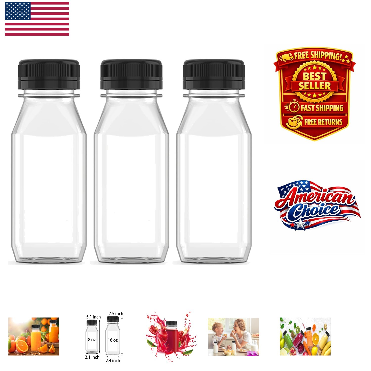 With Leak-proof Lids For Fresh Beverages