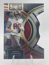 2023 Panini Select - Premier Level Payne Durham #155 Black & Red Prizm Die-Cut 