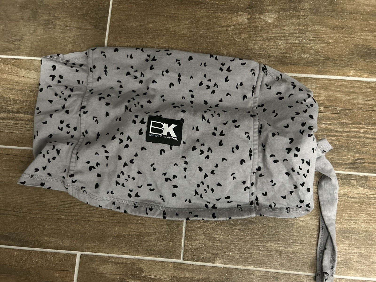 Baby K'tan ORIGINAL Baby Carrier - Gray Black Excellent Used
