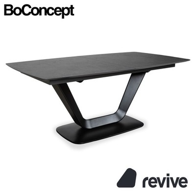 BoConcept Alicante Table Black Extendable with Extra Table Top in