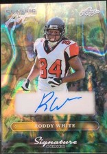 RODDY WHITE 2025 Leaf Signature Series Classic Art AUTO #1/1 Falcons UAB Blazers