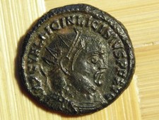 Licinius I AE Follis. AD 321-324. ANCIENT ROMAN IMPERIAL COIN cleaned