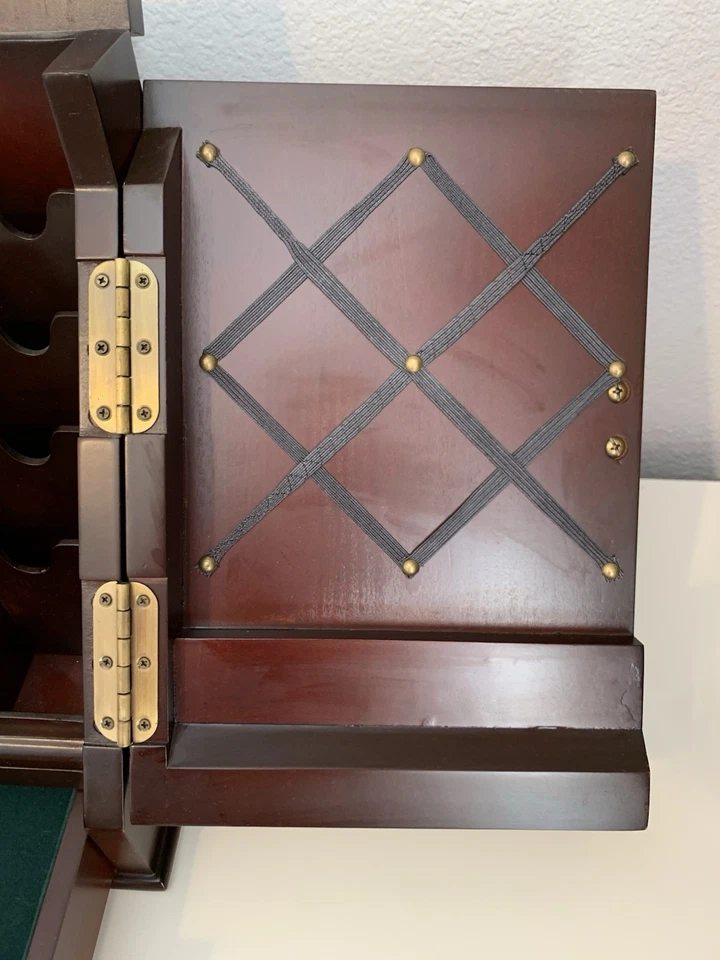 Beautiful VTG Bombay Organizer Wooden Letter Rack Holder Box Mini Secretary Desk - Image 4 of 4