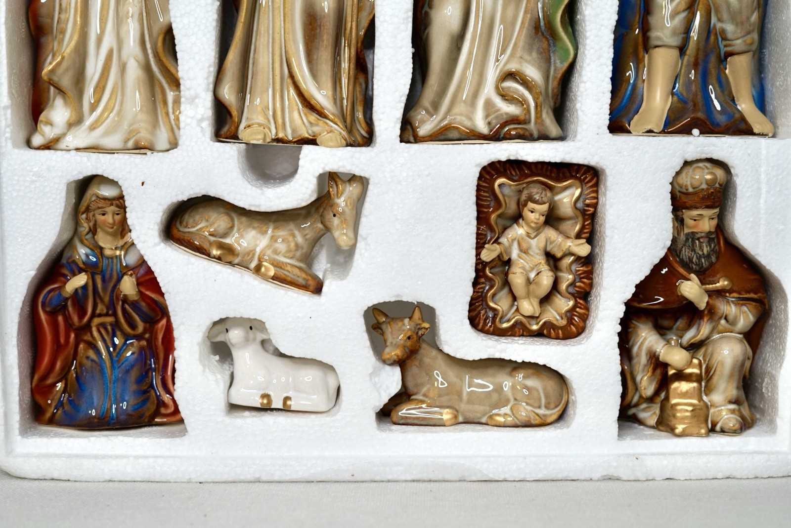 Kirkland’s Potter's Garden II Nativity 10 Pc Ceramic Christmas Set No Wood Base