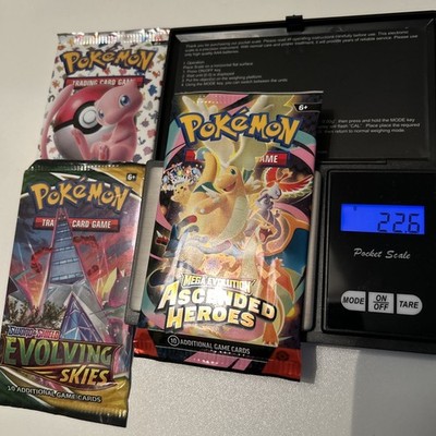 Pokemon Heavy Evolving Skies Sealed Booster Pack + Ascended Heroes Heavy + 151 