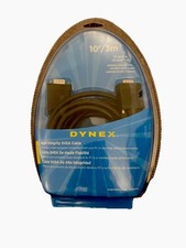 Dynex (DX-HSVGA10) SVGA Computer Monitor Cable 10’/3 Meter Male to Male. Black