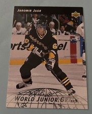 1992 UD World Junior Grads Jaromir Jagr Pittsburgh Penguins WG6 