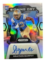 2024 Prizm Draft Picks Grayson Murphy Signing Day Auto RC Silver Holo Refractor