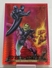 2024 Marvel Masterpieces Platinum ‘92 Super-Skrull #84 Red Prism 314/492