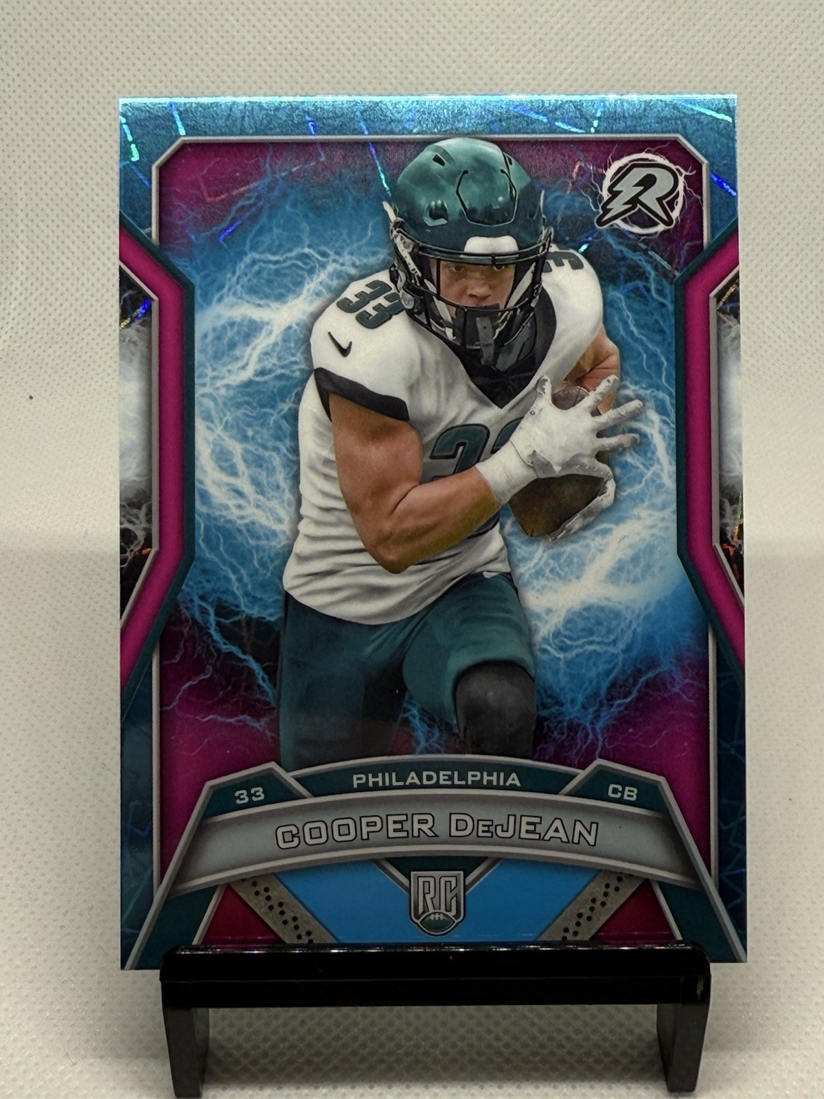 2024 Topps Resurgence - Rookies Cooper DeJean #179 Sky Blue & Pink Shock