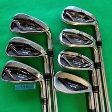TaylorMade M4 Iron Set 7pcs 5-Aw Stiff Reax 90 Steel Shaft Golf Clubs