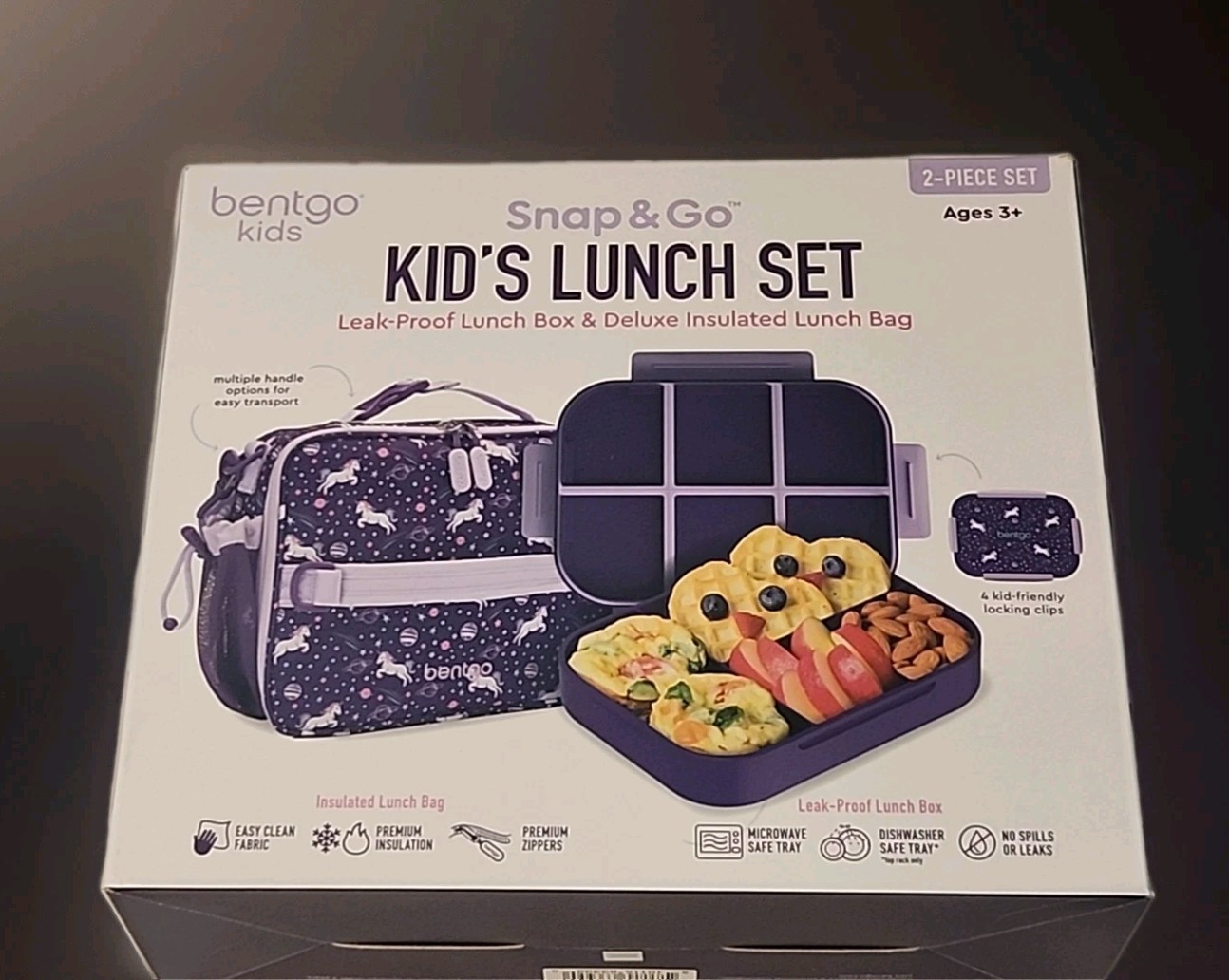 The Bentgo 2-Piece Kids Snap & Go Lunch Set includes a leak-