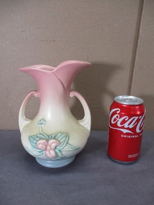 Vtg 1940's Hull Art Pottery #W8 Wildflower Pink Blue Cream Floral