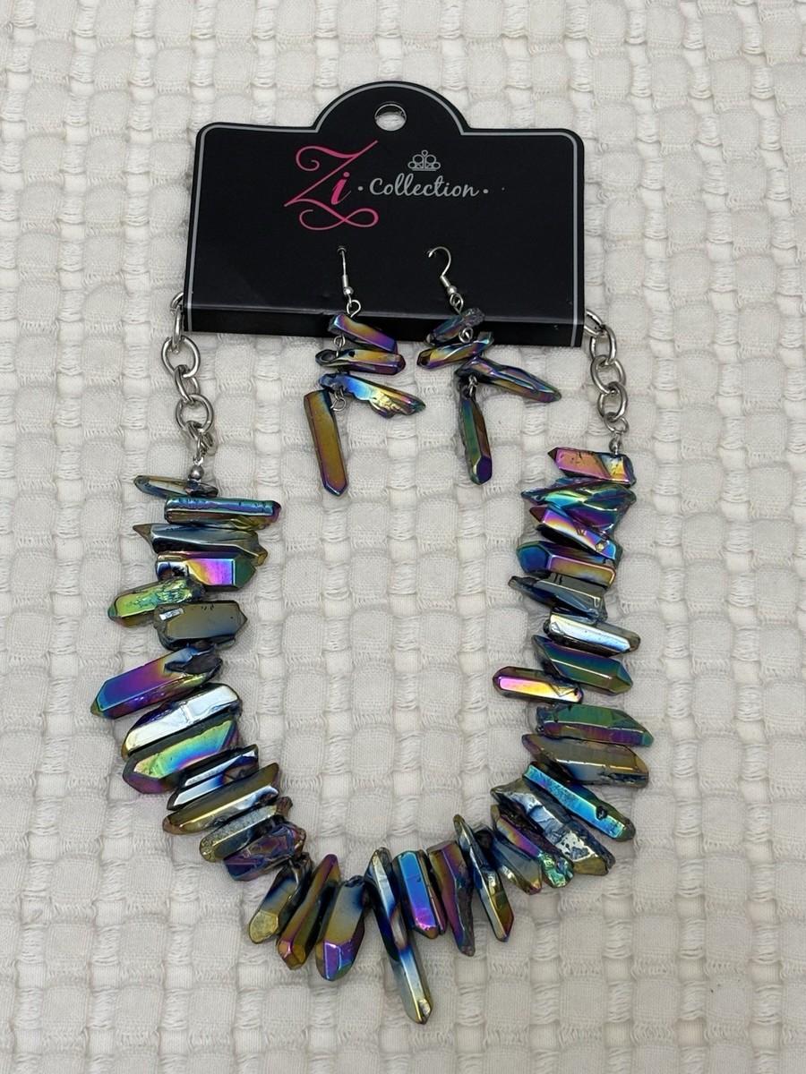Y2K Chunky Paparazzi Jewelry Charismatic Zi Collection Oil Spill