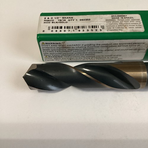 Trapano avvitatore di precisione 092352 R56co Hco nero oro punta 13/64 pollici - Foto 2 di 5