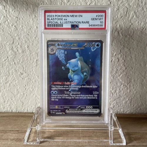 Blastoise ex 200/165 Sv: Scarlet & Violet 151 Holo Psa 10 Mint