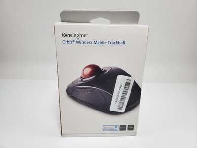 Kensington Orbit Wireless Trackball Mouse KMW72352 Black Red USB PC Mac