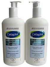 2x Cetaphil Moisturizing Relief Body Wash for Dry, Sensitive Skin 20 Fl Oz New