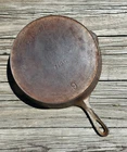 Antique Erie #9 Cast Iron Skillet Pre Griswold 3rd Series 710C Circa Late 1800's