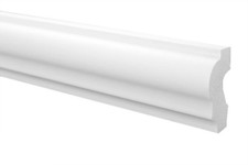 Marbet Design Barre murale Barre de frise Profil plat Polystyrène 21 x 40 mm ...