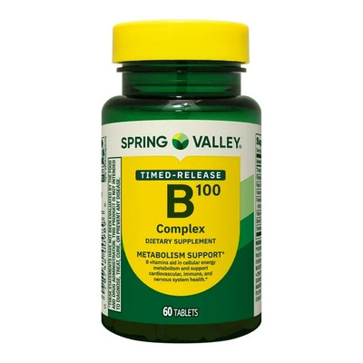 Spring Valley Timed-Release B-100 Complex Tablets- 60 Ct