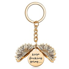 Sunflower Keychain Inspirational Gifts for Men Christmas Gifts for Daughter S...