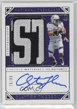 2019 Panini National Treasures Collegiate 76/99 Clayton Thorson #122 Auto 0j3l