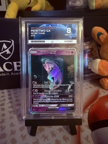 Pokémon Mewtwo GX 78/73 Shining Legends 2017 Secret Rare Holo Ace 8