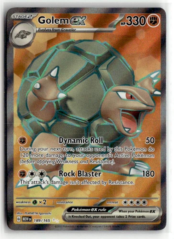 Golem ex [189/165] NM Holofoil
