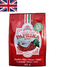 Gourmet Hungarian Sweet Paprika 50g - Finely Ground Spice in  Paper Bag