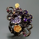 Handmade Natural Amethyst Ring 925 Sterling Silver Size 7 /R438939