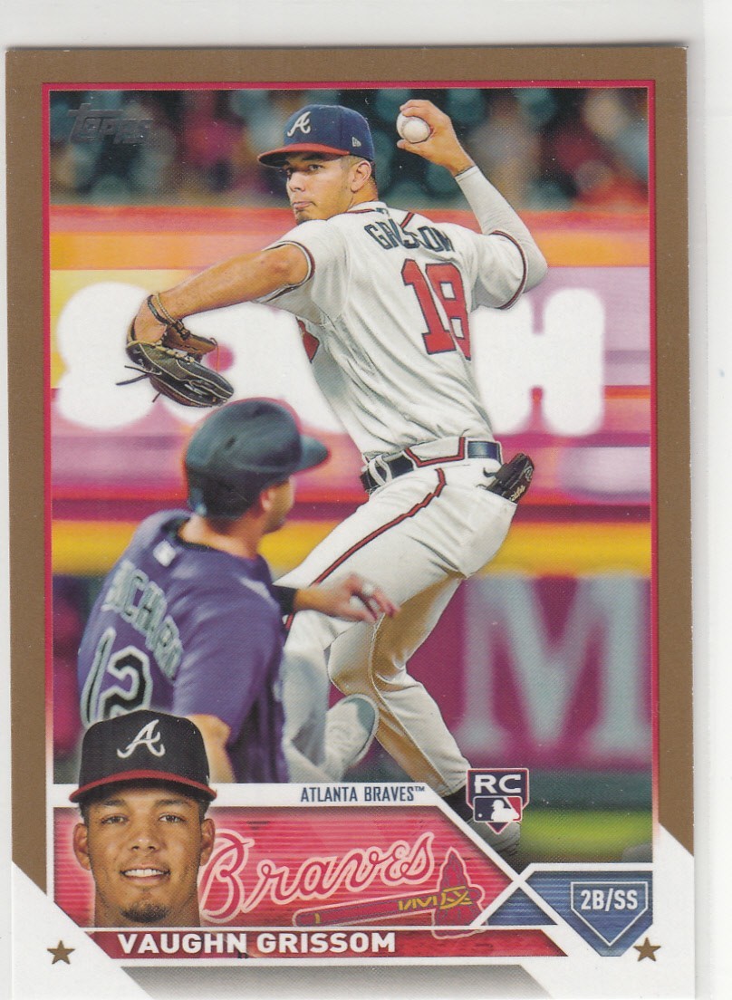 2023 Topps Parallel Gold Border /2023 VAUGHN GRISSOM RC #275 Braves