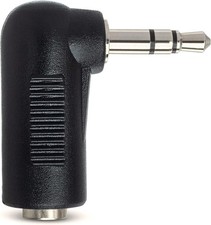Hosa GMP-272 3.5mm TRS to 3.5mm TRS Right Angle Adaptor