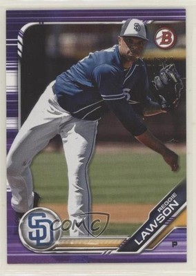 2019 Bowman Prospects Purple 71/250 Reggie Lawson #BP-68 06em