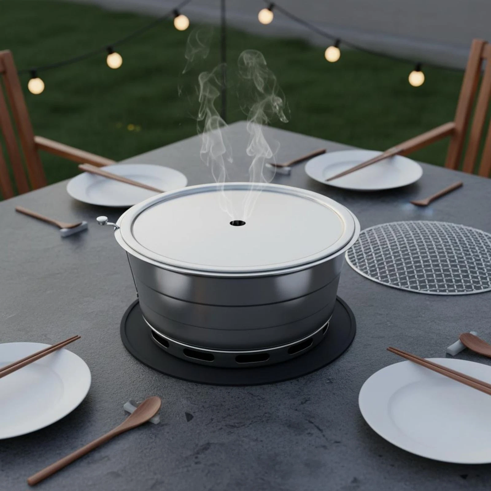 Korean BBQ Cooker Smokeless Cooking Appliance Multi-Functional for Home,