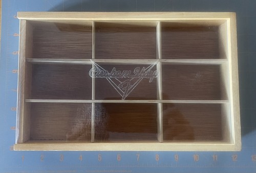 Fender Custom Shop Guitar Pick Wood Display Box Dealer Case 351 Shape - Picture 1 of 13