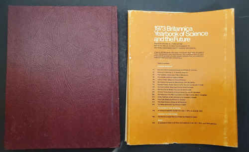 1973 Britannica Yearbook Of Science and the Future 1972 Hardcover w Dust Jacket - Picture 12 of 15